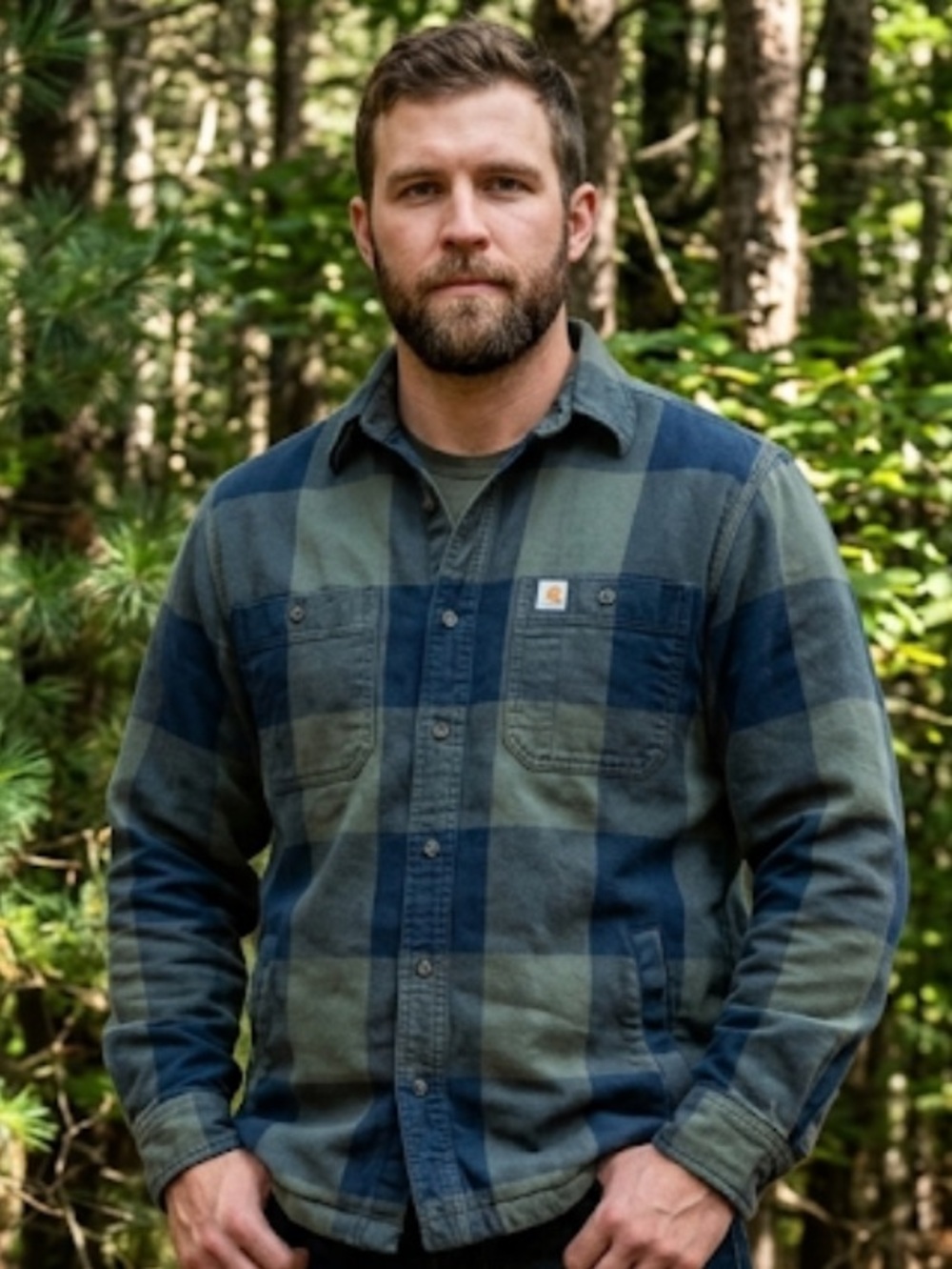 Carhartt button-down shirt, men’s size medium